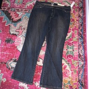 Stretch boot cut jeans plus size 24w NWT